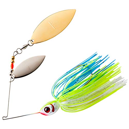 Booyah Blade Spinner-Bait Bass Fishing Lure - color: Citrus Shad, style: Double Willow (3/8 Oz)