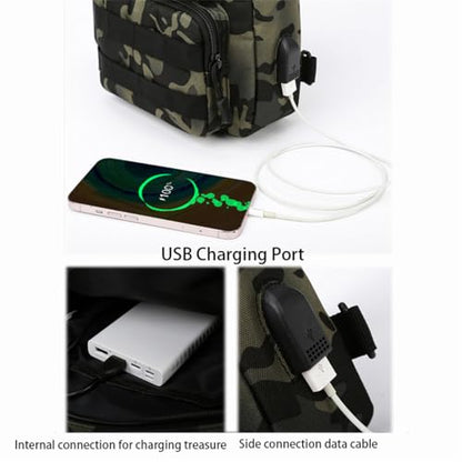Waterproof Fly Fishing Sling Pack, Waterproof Fishing Tackle Bag Backpack Oxford Cloth Chest Shoulder (Black) - color: Black