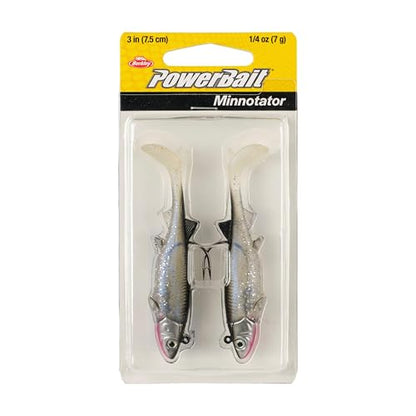 Berkley PowerBait Minnotator Fishing Soft Bait - color: Silver Smelt, size: 3 in - 1/4 oz