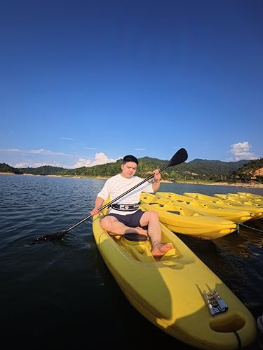 Automatic Inflatable Belt Pack Water Sports Jacket Waist Belt PFD for SUP Paddleboarding Fishing Boating Kayaking（fit 80-330 lbs） (Black) - color: Black