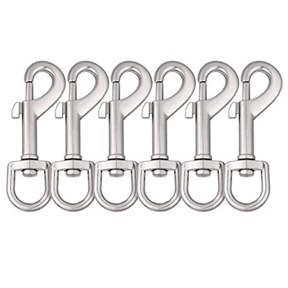 Dog Leash Snap Leash Clip Clasp Swivel Clip Heavy Duty Pet Leashes Clips Key Chain 3 Inch 6 PCS for Linking Pet Collar