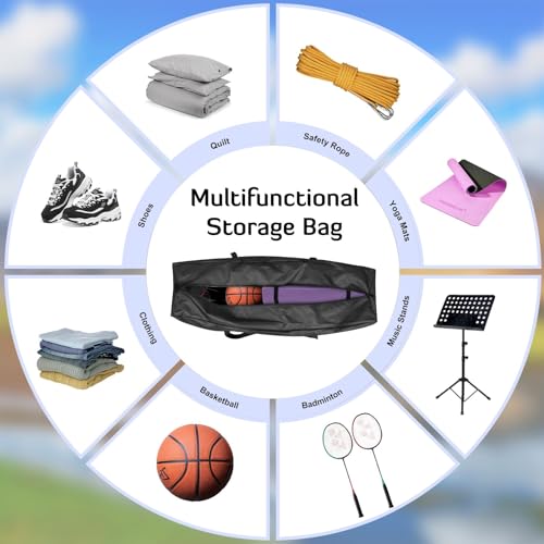 INFANZIA 50inch Sports Duffel Travel -138L Extra Large Duffel Luggage Bag with Upgrade Zipper, Water Resistant & Foldable Equipment Storage Bag for Camping Tent Tripod Fishing - size: 50x13x13 inch