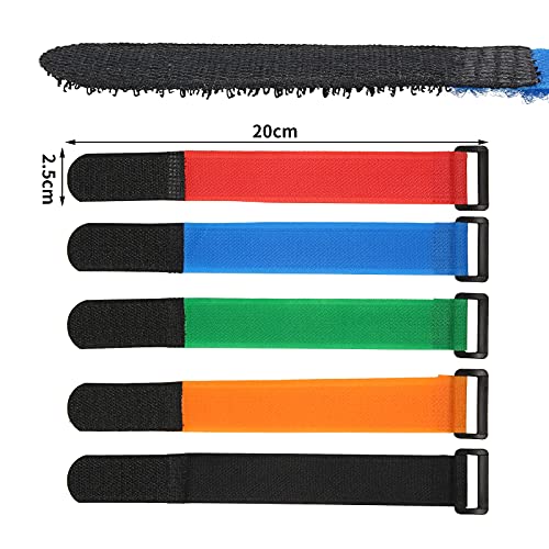 Riakrum Fishing Rod Straps Rod Ties Fishing Pole Belt Straps Holder Strap - color: Blue, Green, Red, Orange, Black