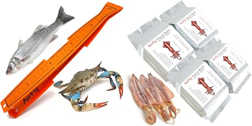 AirFly Folding Fish Measuring Board + Crab Bait – Crabbing Starter Kit