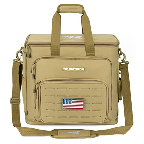 KastKing Fishing Tackle Bags - Saltwater & Freshwater Fishing Bags - Water Resistant, Padded Shoulder Strap - Gear Storage - color: Khaki--Large, size: Large