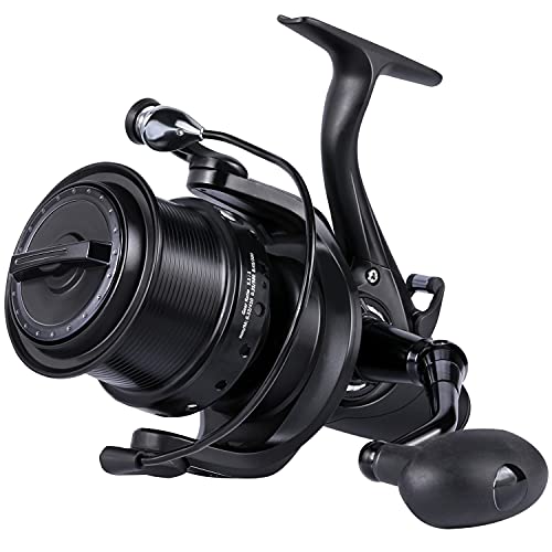 Sougayilang Spinning Fishing Reel 12+1BB Metal Body Smooth Carp Spinning Reels for Saltwater Freshwater Fishing - color: BE9000