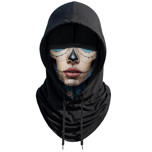 Skull Balaclava Hat for Women Men Sun UV Protection Summer Cooling Full Face Mask Cycling Hiking Fishing Outdoor Sports - color: Skull 09