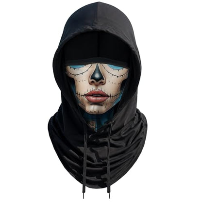 Skull Balaclava Hat for Women Men Sun UV Protection Summer Cooling Full Face Mask Cycling Hiking Fishing Outdoor Sports - color: Skull 09