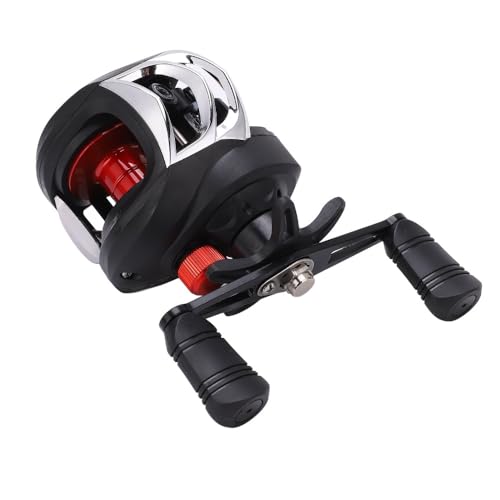 LK201 Low Profile Baitcasting Reel - 7.2:1 Gear Ratio, 8 kg Brake Force, 17+1 Bearings, Right-Handed Baitcaster for Freshwater & Saltwater Fishing