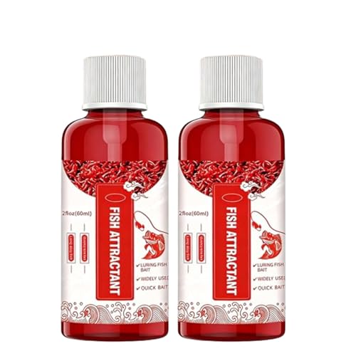 New Natural Bait Scent Fish Attractants, Red Worm Liquid Spray, Red Worm Liquid, Fish Point Li𝐪u𝐢d for Lakes and Rivers - Professional F𝐢s𝐡ing Scent - color: 2pc