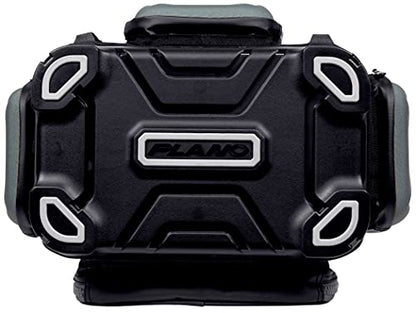 Plano KVD 3600 Signature Series Tackle Bag, Black with Red Stitching, Includes 3 Stowaway Utility Boxes, Customizable Fishing Storage, Water-Resistant TPE Coated Fabric