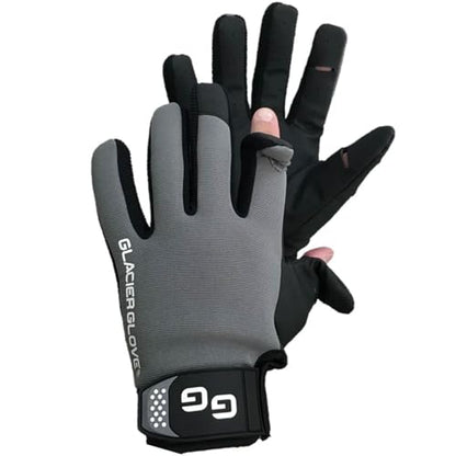Glacier Glove Unisex Elite Angler Durable Outdoor Slit-Finger Gloves | Water-Resistant, Quick-Dry, Multi-Functional, Form-Fitted Handwear - size: X-Large