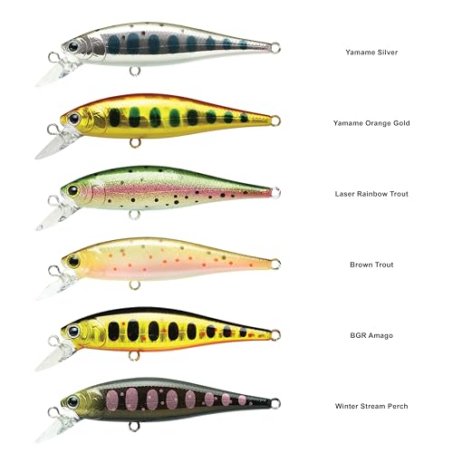 LUCKY CRAFT Pointer 65S ~Sinking~ Trout Lure, Fishing Bait, Jerkbait - color: 873 Winter Stream Perch