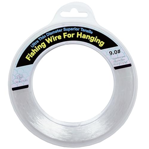 Clear Fishing Wire, Monofilament Fishing Line, Clear String for Hanging, Invisible Strong Wire Nylon Thread for Hanging Balloon Garland Picture Decorations - size: 0.5mm/656ft/29lb