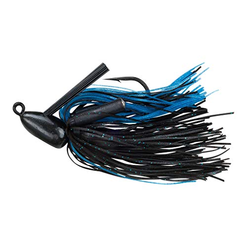 Booyah Boo Jig Bass Fishing Lure with Weed Guard - color: Black/Blue, style: Boo Jig (1/4 Oz)