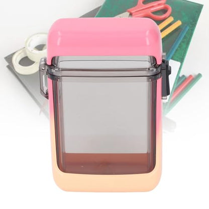 plplaaoo Pocket Case Transparent Sealing Multifunctional Badge Holder Case Compact Lightweight for Swimming Rafting Canoeing Surfing Beach Plastic 10cm (Gradient Pink) - color: Gradient Pink