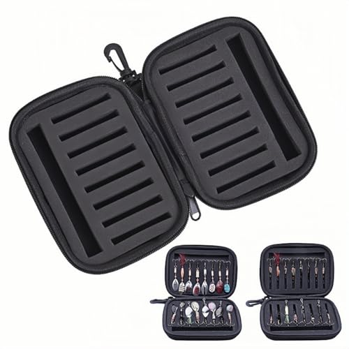 EVA Bait Storage Binder Bag, Waterproof Fishing Fly Lure & Spinner Bait Organizer, Leader Wallet Tackle Binder Case Bag