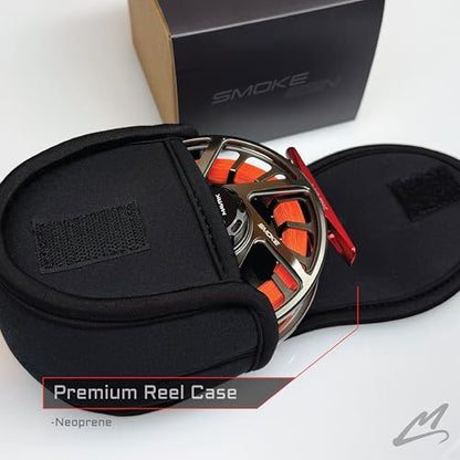 MAVRK USA Fly Fishing Reel | Large Arbor Closed Cage & Micro Reels | Euro Nymph & Floating Line | Ultra Lightweight, High Capacity, CNC Machined, Smooth Drag System - style: Smoke Euro Nymph/Floating 4/7
