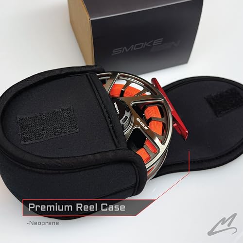 MAVRK USA Fly Fishing Reel | Large Arbor Closed Cage & Micro Reels | Euro Nymph & Floating Line | Ultra Lightweight, High Capacity, CNC Machined, Smooth Drag System - style: Smoke Euro Nymph/Floating 4/7