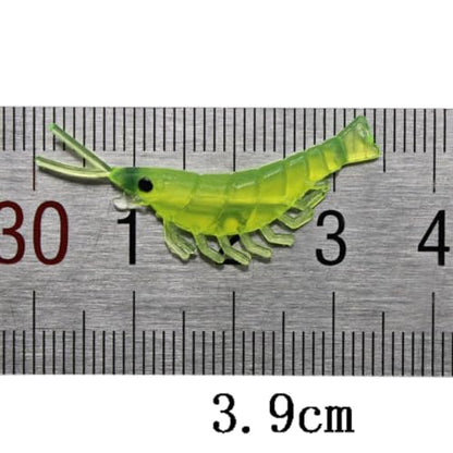 50pcs Shrimp Bait, Trout Bait Rubber Artificial Bait for Saltwater and Freshwater Fishing for Sturgeon Bass Trout