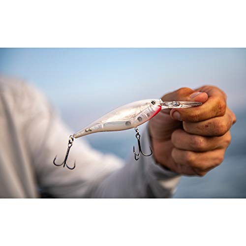 Berkley Flicker Shad Fishing Lure, Blue Smelt, 3/16 oz, 2in | 5cm Crankbaits, Size, Profile and Dive Depth Imitates Real Shad, Equipped with Fusion19 Hook - color: Blue Smelt, size: 2in - 3/16 oz