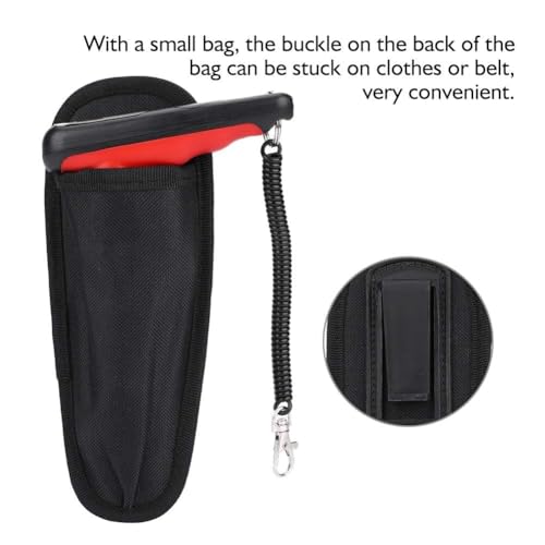 HERCHR Stainless Steel Fishing Grip, Easy Trigger LCD Display Fish Lip Grip Tool with Scale and Storage Bag, Professional Fishing Gripper, Non-Slip Handle & Safety Spring Strap