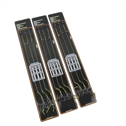 Carp Fishing Hair Rigs Having Curved Barb Steel Hooks and Boilie Bait Rig Stops Sizes 2 or 4 or 6 or 8 Boilies Pellets Meat or Floating Bait Fishing Setup