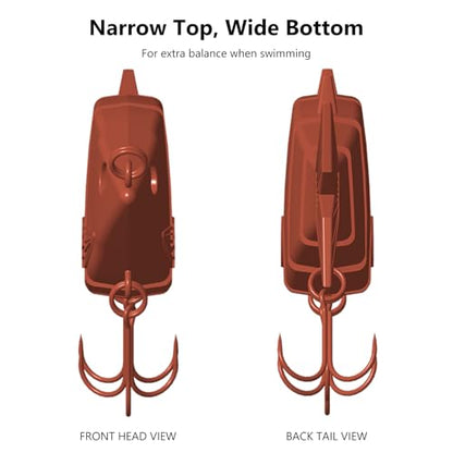 BASSDASH Bone Swimbait Multi Jointed Hard Fishing Lure for Bass Trout Bluegill Pike with Angled Cut Segments - color: Green Bluegill