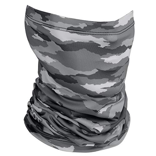 UPF 50+ Fishing Neck Gaiter - UV Face Mask Sun Protection for Men Women | Moisture-Wicking, Quick-Drying, Built-in SPF, UVA/UVB Blocking, Hunting Camo Design, Versatile Headwear - color: Disruptive Stone Camo