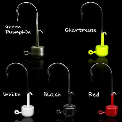 Ned-Rig-Kit-Finesse-Baits-Soft-Plastic-Worms-Fising-Lure for Bass Stick Swimbait Minnow Crawfish Lures Shroom Ned Jig Head Kit - color: 35-Piece 2.75'' #02 Stick Worms Ned Rig Kit