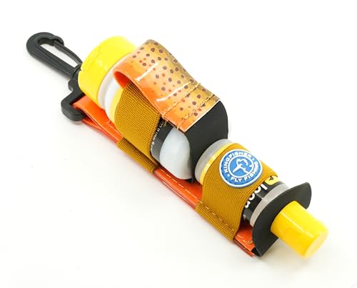 Loon Outdoors Aquel and Top Ride Dun Dry Fly Floatant with Kingfisher Combo Holder - color: Brown Trout