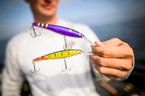 Berkley Flicker Minnow Jerkbait/Trolling Hard Minnow Chartreuse 9 - color: Chrome, size: 3 1/2in - 1/3 oz