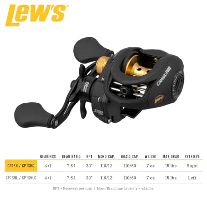 Lew's Classic Pro Speed Spool SLP Baitcast Reel - style: Right Hand Baitcast Reel