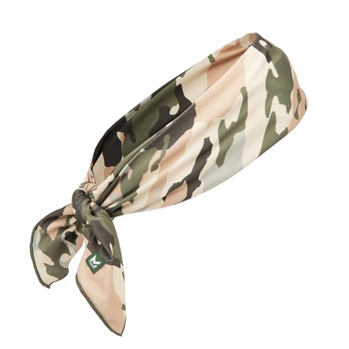 MISSION Cooling Bandana - Lightweight & Breathable - Cools Up to 2 Hours - UPF 50 Sun Protection - Machine Washable - color: Classic Camo Safari