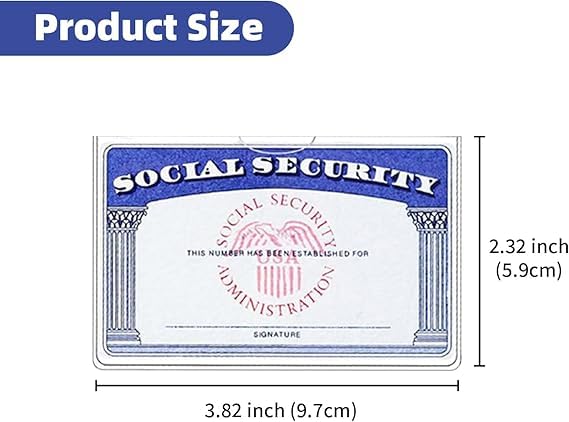 10-Pack Waterproof PVC Card Holders, Suitable for Protecting ID Cards, Social Security Cards, and Travel Documents