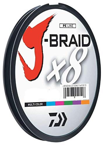 Daiwa J-Braid 300M 8-Strand Woven Round Braid Line - color: MULTI-COLOR, size: 30 lb