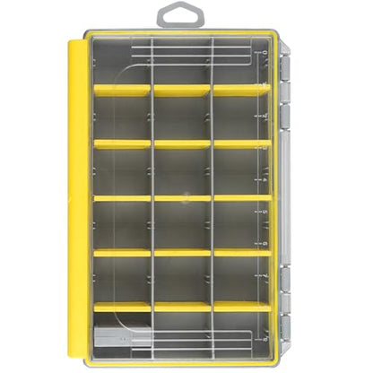 Fishing Tackle Box, Waterproof 3600 3700 Plastic Tackle Box Organizer with Removable Dividers, Fishing Gear Lures Tackle Storage Trays Gifts for Men (3600) - color: 3600(10.8" x 7.2" x 1.8")-1 Pack