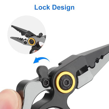 Multi-Function Fishing Line Cutter, Fishing Split Ring Pliers, Fishing Braid Scissors Gear Accessories