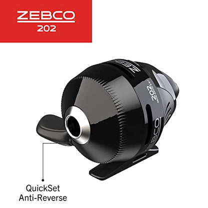 Zebco 202 Spincast Fishing Reel, Right-Hand Retrieve, Durable All-Metal Gears, Stainless Steel Pick-up Pin, Pre-Spooled with 10-Pound Zebco Fishing Line, - size: Size 30 Reel, style: Size 30 Reel