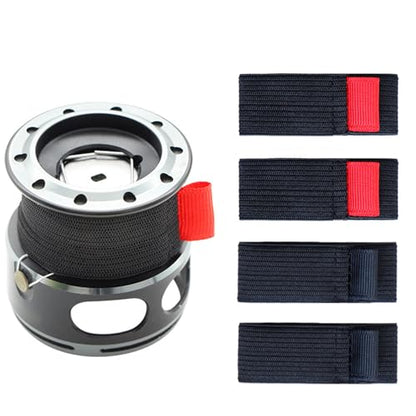Fishing Spool Belt Fishing Bag for Protection 4X | Wear-resistant Reel Protection Belt Band, Tackle Ties, Outdoor Equipment for Anglers - size: Small