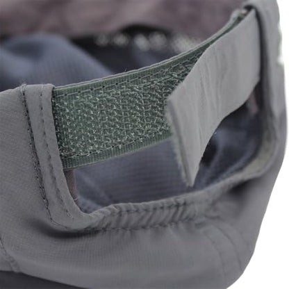 Connectyle Men's Sun Hat with Detachable Neck Flap Adjustable Outdoor UPF 50+ Baseball Sun Cap for Fishing Hiking Golfing - color: Dark Grey