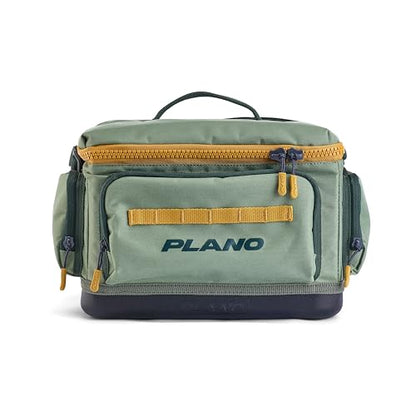 Plano Weekend 3600 Tackle Bag, Cutting-Edge Fishing Tackle Bag, Molded Waterproof Base, Spacious Storage, Die Cut Tool Sleeves, Daisy Chain Attachment Points - color: Moss, style: 3600 Tackle Case