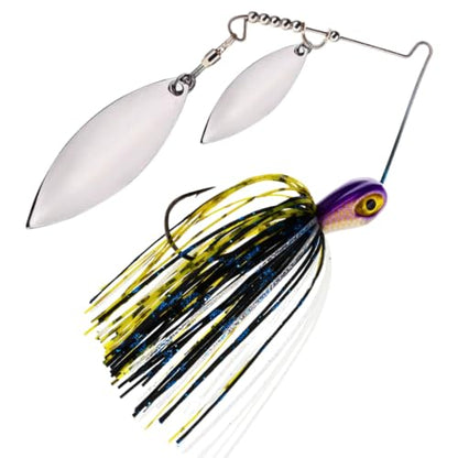 Reaction Tackle Spinner Bait, Compact Profile Fishing Lure with Flash and Vibration for Bass, Trout, Pike, Salmon and Walleye (3-Pack) - color: Killer, size: 1/4 Oz