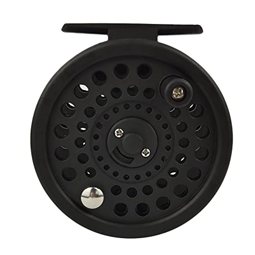 Aventik CM Graphite Fly Reel Click Drag System Classic IV Graphite Large Arbor Sizes 3/5, 5/7 Fly Fishing Reels - style: Only Reel