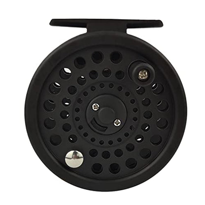 Aventik CM Graphite Fly Reel Click Drag System Classic IV Graphite Large Arbor Sizes 3/5, 5/7 Fly Fishing Reels - style: Only Reel