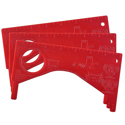 Dungeness Crab Gauge Measure with Ruler Multi Shrimp Clam Measuring Tool for Oregon, Washington and California - style: RD-3