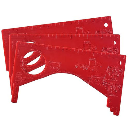 Dungeness Crab Gauge Measure with Ruler Multi Shrimp Clam Measuring Tool for Oregon, Washington and California - style: RD-3