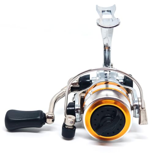 Micro Compact Spinning Reel, Mini 100 Metal Small Fishing Reel for Freshwater and All Season Fishing