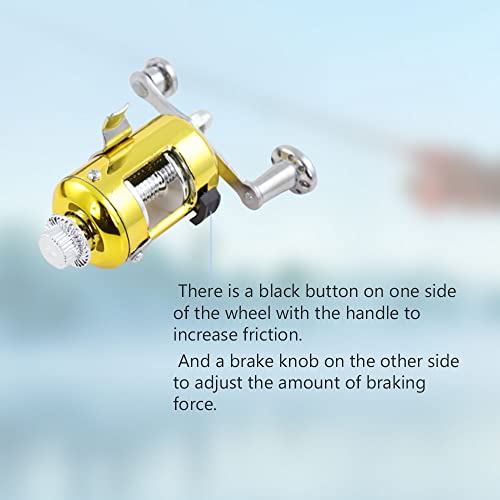 2023 Pocket Size Fishing Rod, 38inch Mini Fishing Pole Pen Fishing Rod Reel Set, Aluminum Alloy Telescopic Fishing Rod Collapsible Fishing Pole Kit - color: Purple