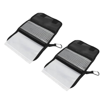 RiToEasysports Fishing Tackle Organizer, Waterproof PVC Soft Lure Storage Bag with Detachable Pockets, Lure Storage Solution for Outdoor Lake River Bass Anglers